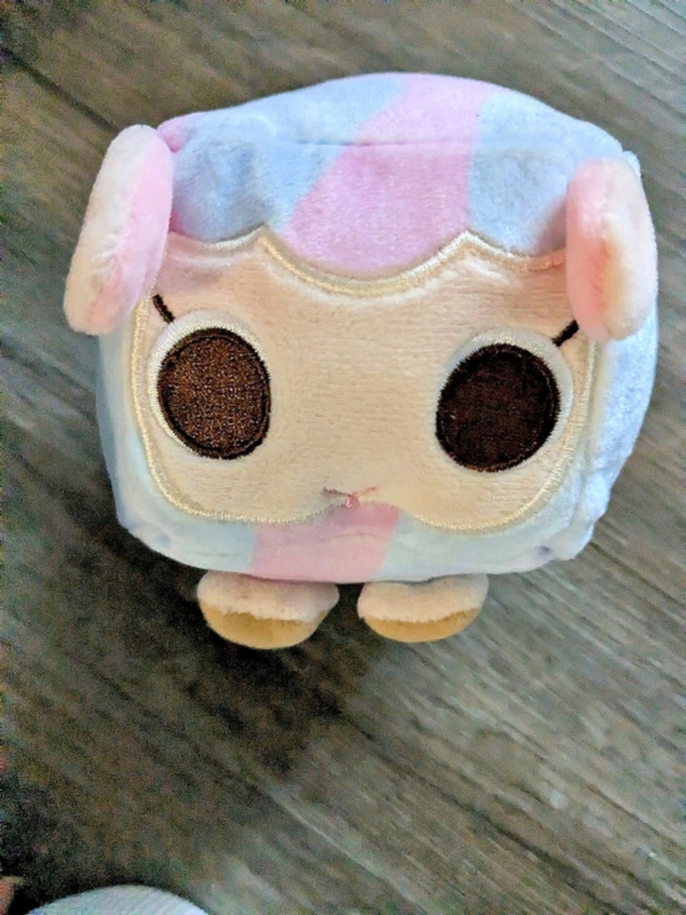 Blue & Pink Plush Stuffed Animal